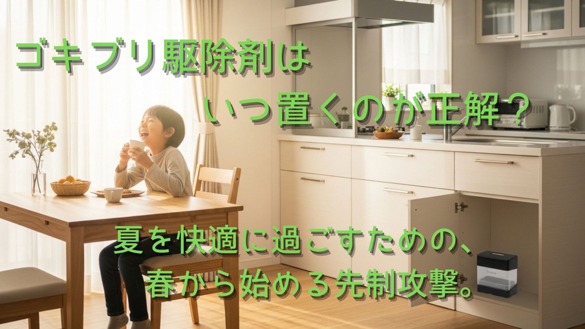 ゴキブリ駆除剤はいつ置くのが正解？