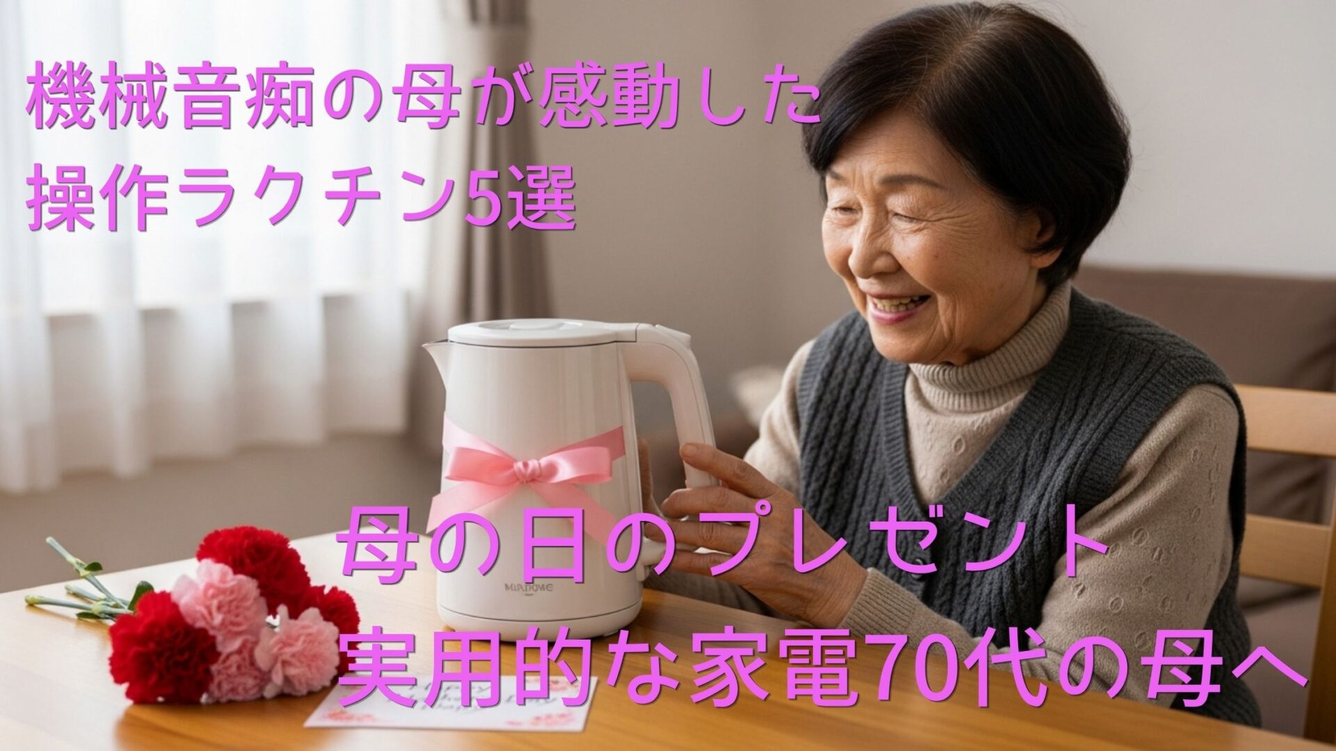 母の日のプレゼント実用的な家電70代の母へ
