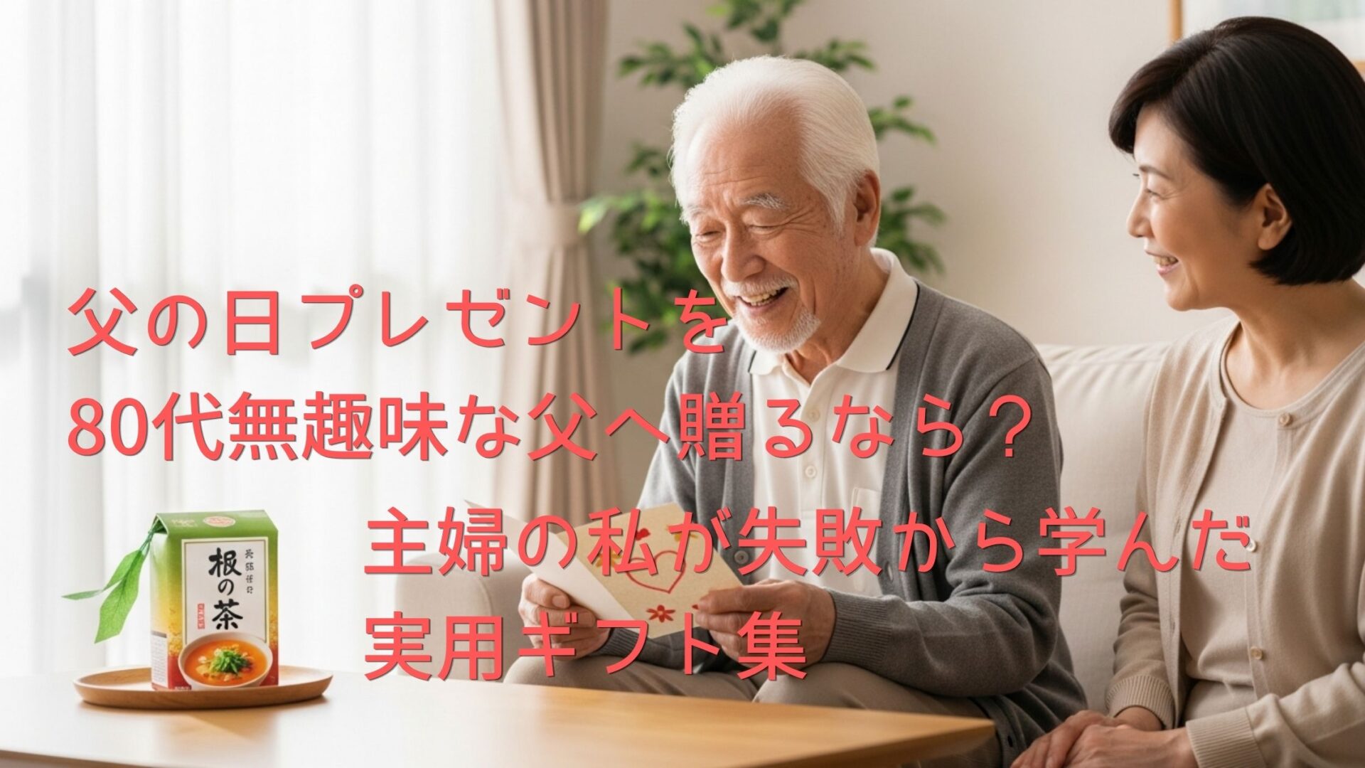 父の日プレゼントを80代無趣味な父へ贈るなら？